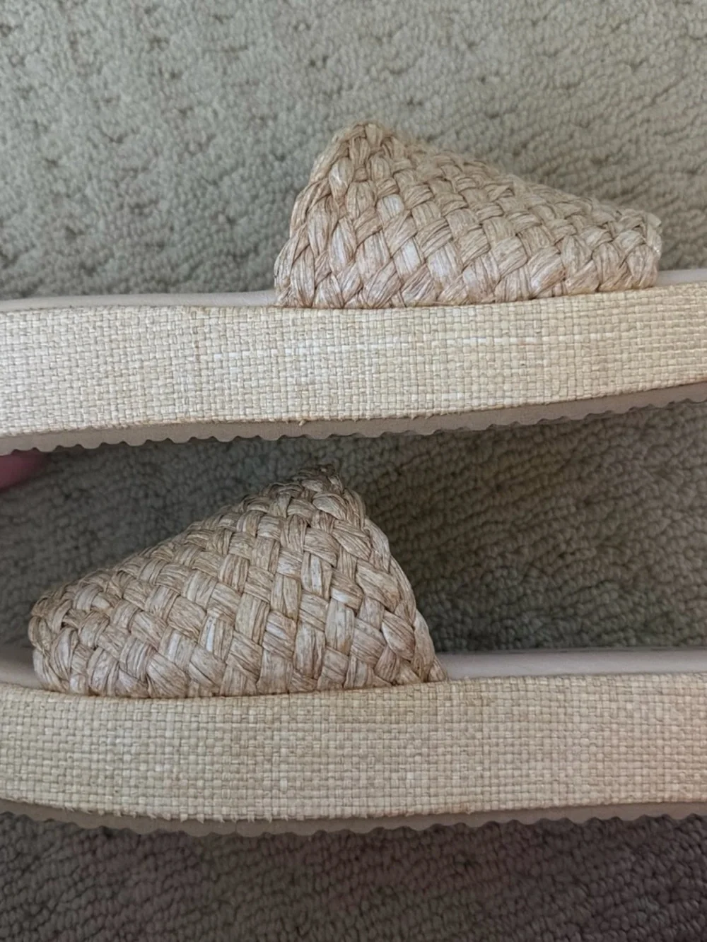by Matisse Women's Woven Platform Slide Sandals - Tan